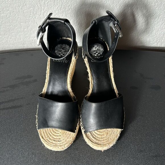 VINCE CAMUTO BLACK ESPADRILLE SIZE 9 - Picture 4 of 10